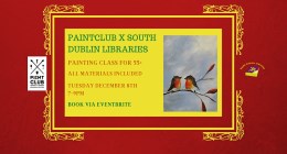 Paint Club x South Dublin Libraries painting class for over 55s via Zoom sumamry image