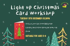 Light up Christmas Card Workshop Via Zoom sumamry image