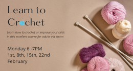Learn to Crochet: 4 week course for beginners and improvers sumamry image