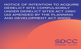Notice of Intention to Acquire Derelict Site. sumamry image