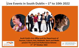 Events – Arts Office, South Dublin Co. Council Local Live Performance Scheme sumamry image
