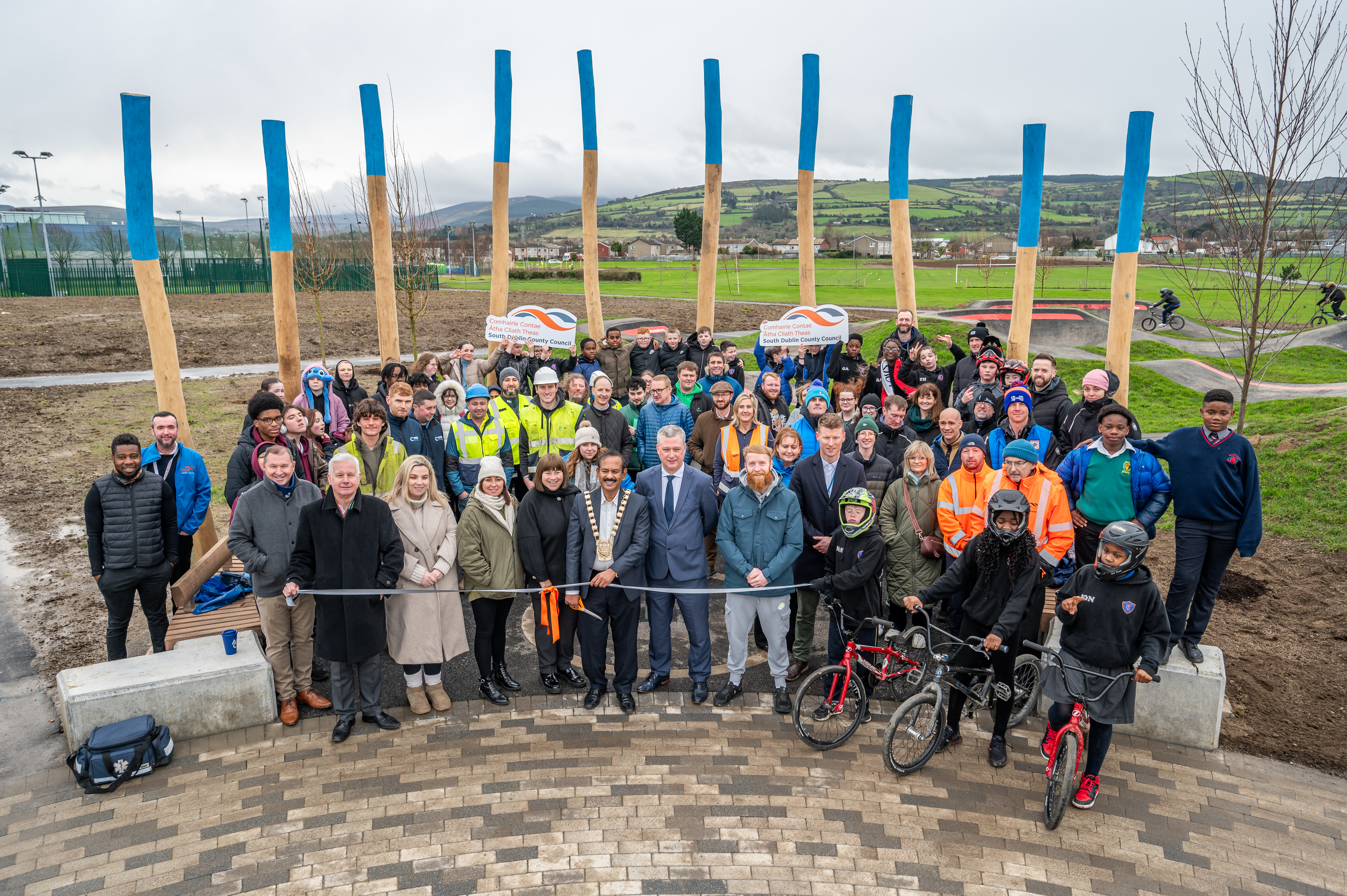 Mayor, Cllr Baby Pereppadan officially opened Jobstown Park upgrade sumamry image