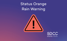 Orange Weather Warning Update sumamry image