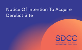 NOTICE OF INTENTION TO ACQUIRE DERELICT SITES sumamry image