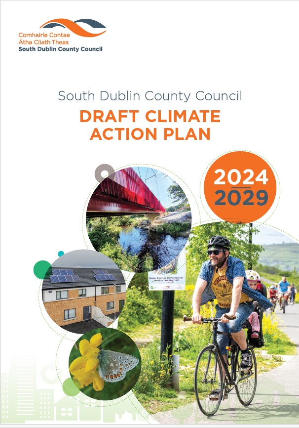 The cover of SDCC's Draft Climate Action Plan 2024-2029