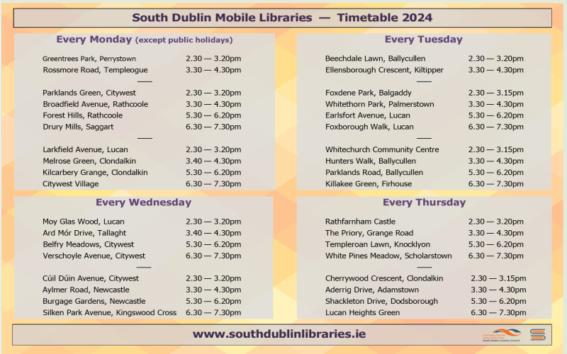 mobiles timetable January
